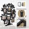 26x27 Inch Family Tree Picture Frame Collage Wall Decor, Rustic Family Tree Wall Decor for Home, Farmhouse Photo Collage Frame for Wall, Photo Frames Multiple Pictures Perfect for Modern Farmhouse Decor (Black)